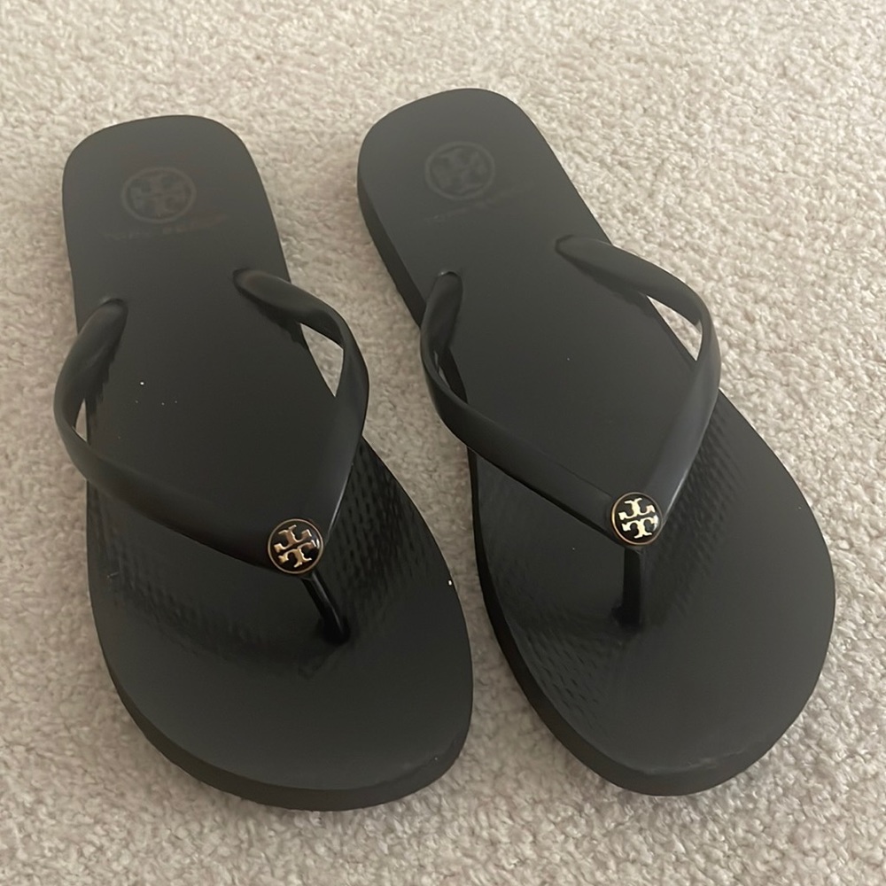 Tory Burch black flip flops
